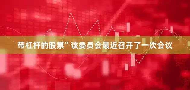 带杠杆的股票”该委员会最近召开了一次会议